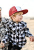 Knuckleheads Cali Burgundy Baby Boy Infant Trucker Hat Snap Back Sun Mesh Baseball Cap