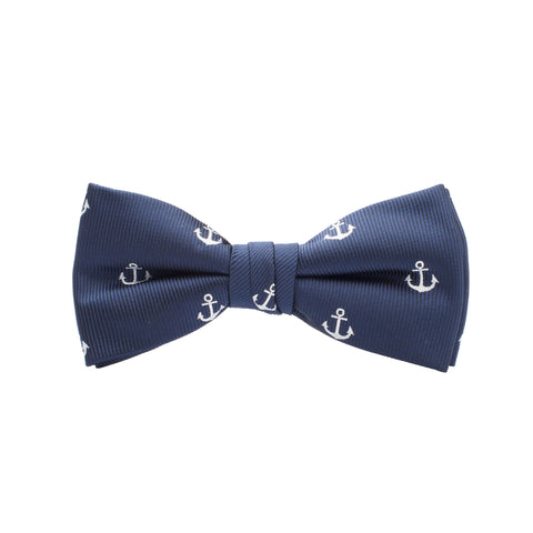 Red and White Kids Bow Tie with Motifs