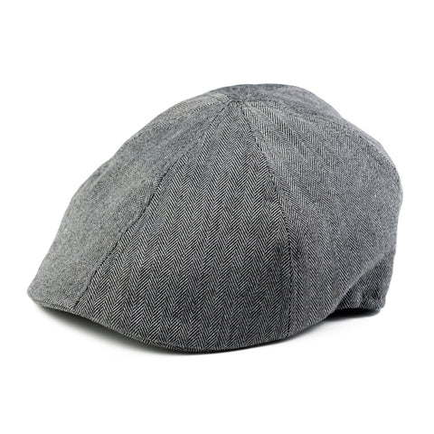 Boy's Hat Grey Herringbone Driver Page Boy Cap