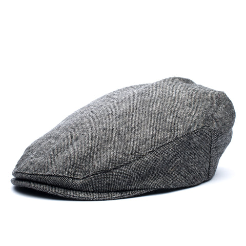 Boy's Houndstooth Brown Tweed Driver Cap