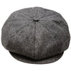 Black and Gray Baby Newsboy Cap ( 8 panels)