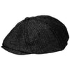 Black & Gray Newsboy Cap
