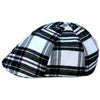 Black & White Plaid Ivy Cap  