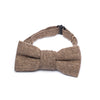 Tan Herringbone 2 Piece Bow Tie and Driver Hat Ring Bearer Special Occasion