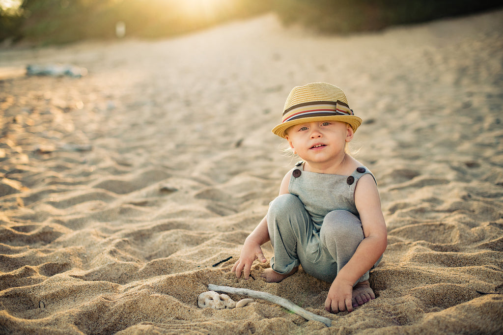 Born to Love Straw Fedora with Brown Stripe Detail