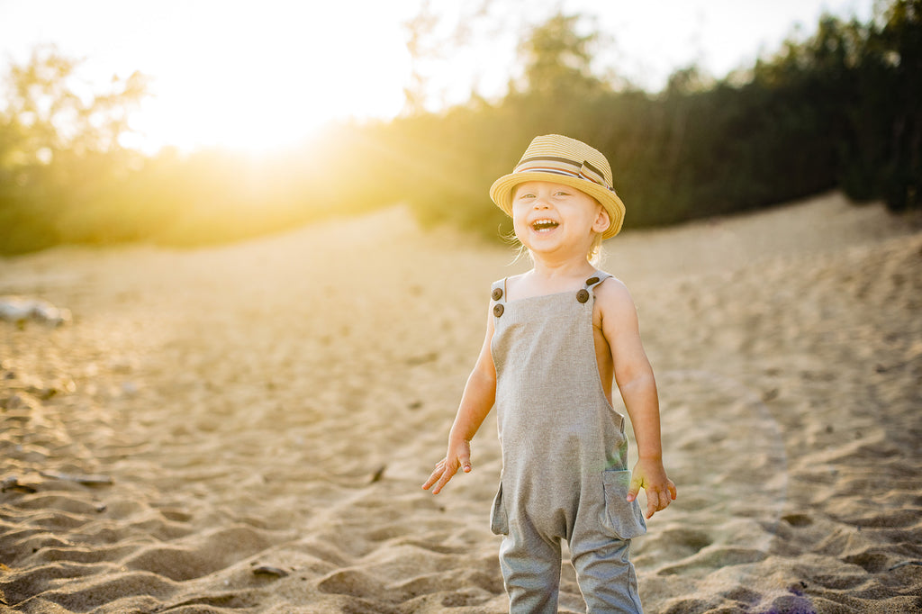 Born to Love Straw Fedora with Brown Stripe Detail