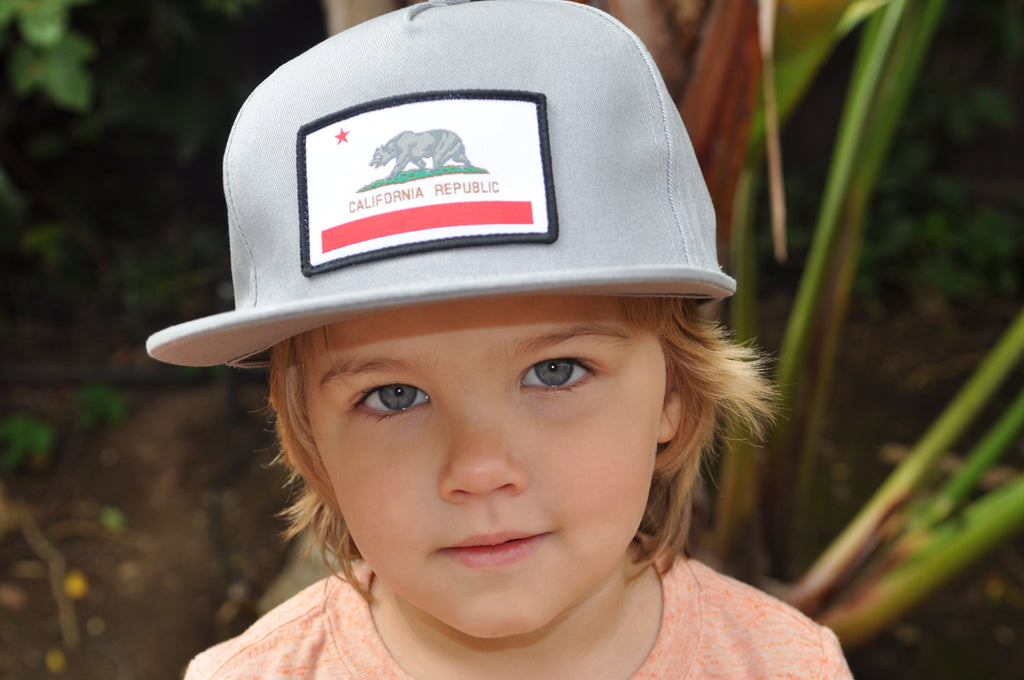 Knuckleheads Cali Rep Grey Baby Boy Infant Trucker Hat Snap Back Sun Mesh Baseball Cap