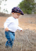 Navy Red Plaid Driver Cap