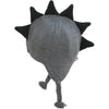 Gray Mohawk  Baby Hat with Black Spikes