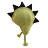 Green Mohawk Hat with Brown Spikes