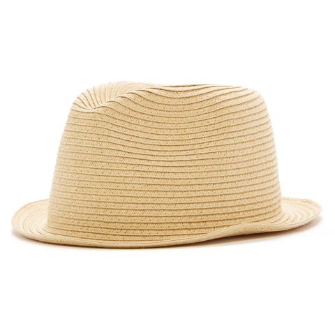 Black Fedora with Black and White Band