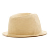 Born to Love Light Straw Fedora with No Band