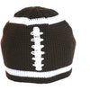 Boys Brown Football Knitted Beanie