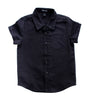 Boy's Black Button Down Short Sleeve Shirt