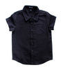 Boy's Black Button Down Short Sleeve Shirt