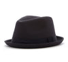 Knuckleheads Black Fedora with Black Stripe