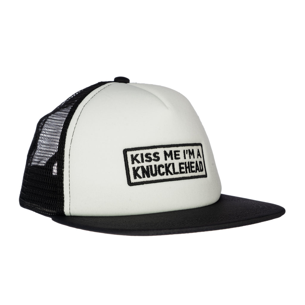 Kiss Me Knuckleheads Baby Boy Infant Trucker Hat Sun Mesh Baseball Cap