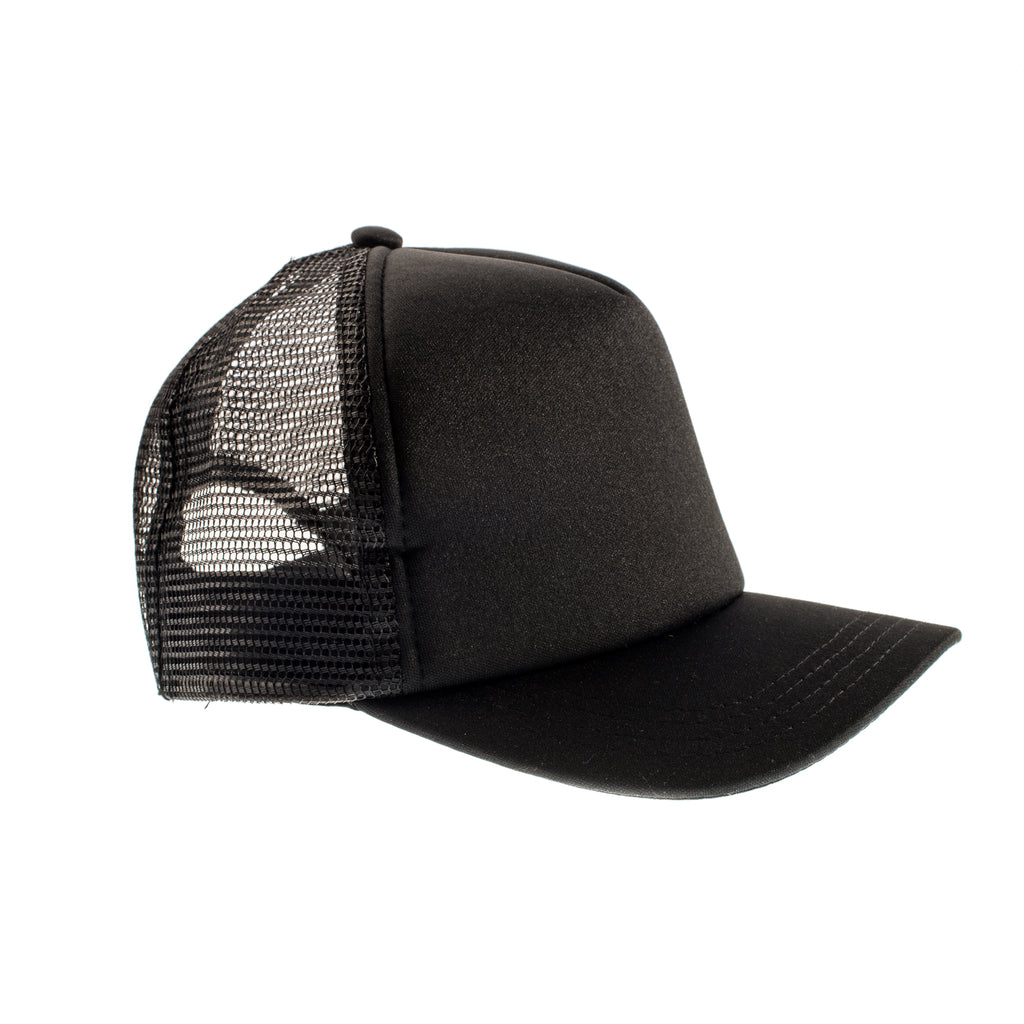 Black Baseball Trucker Hat