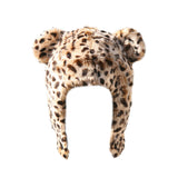 Leopard Print Faux Fur Hat