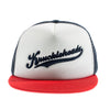 Red and Navy Knuckleheads Trucker Hat