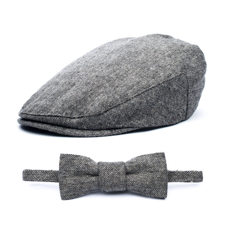 Navy Driver Cap and Bow Tie Set