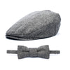 Grey 2 Piece Bow Tie and Driver Hat Ring Bearer Special Occasion