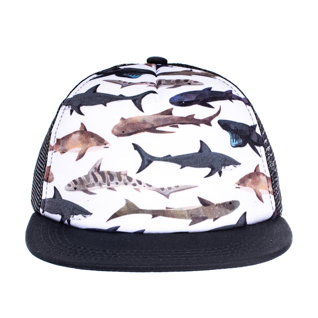 Knuckleheads Fish Sharks Baby Boy Infant Trucker Hat Snap Back Sun Mes –  Born To Love Clothing