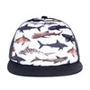 Knuckleheads Fish Sharks Baby Boy Infant Trucker Hat Snap Back Sun Mesh Baseball Cap