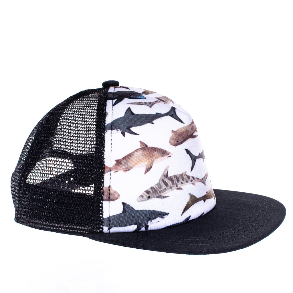 Knuckleheads Fish Sharks Baby Boy Infant Trucker Hat Snap Back Sun Mesh Baseball Cap