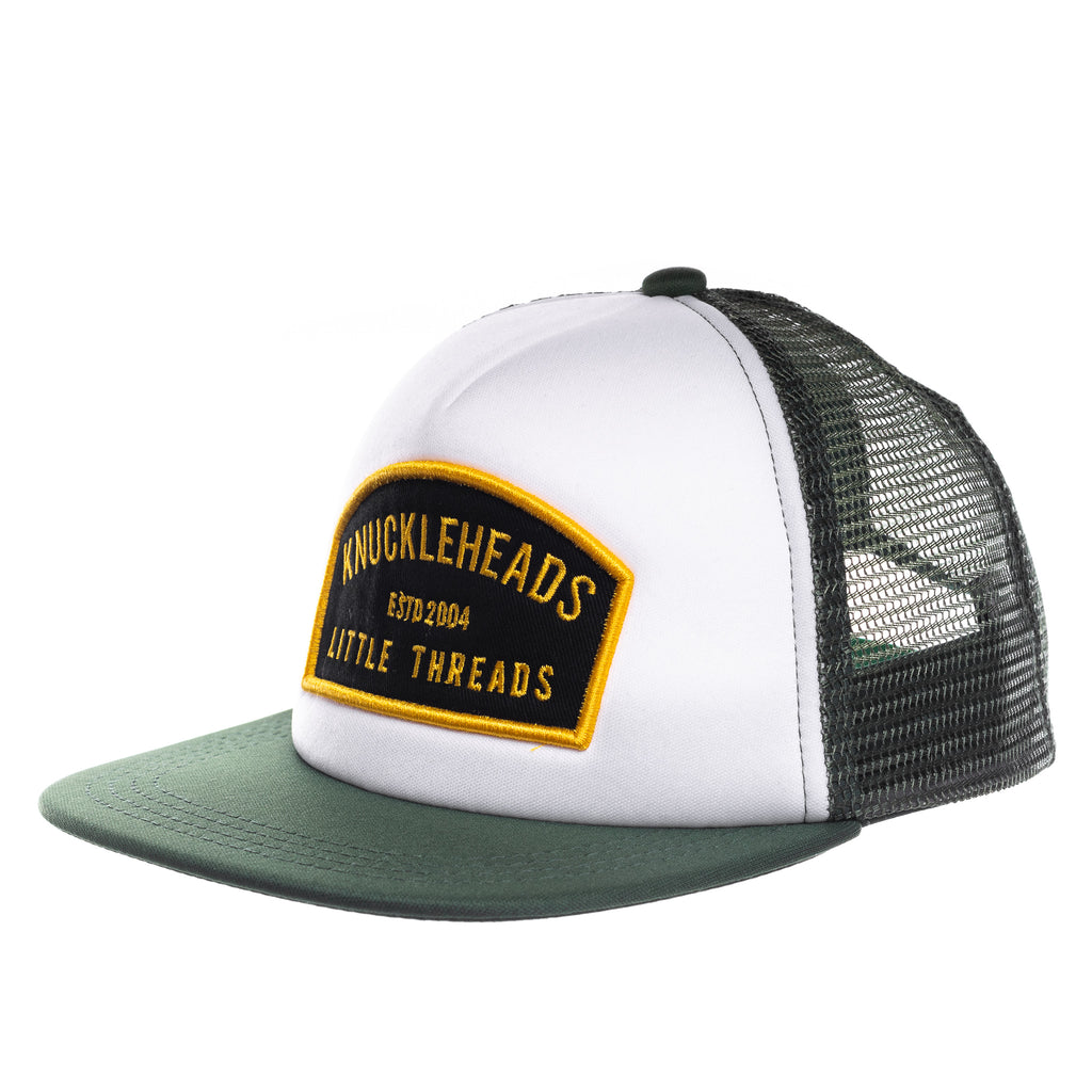 Yellow KH Green Patch Knuckleheads Trucker Hat