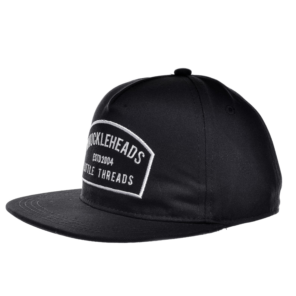 Black Knuckleheads Patch Trucker Hat Round