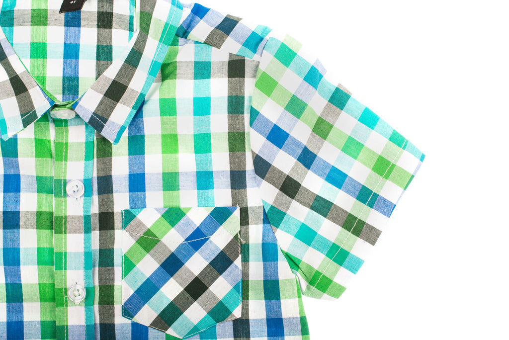 Blue and Green Easter Special Occasion Shirt