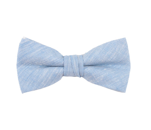 Blue White Polka Dots Bow Tie