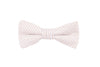 Cream Striped Bow Tie