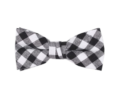 Blue and Brown Stripe Bow Tie