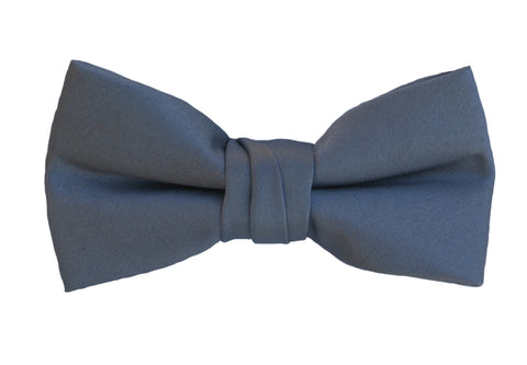 Blue and Gray Stripe Bow Tie