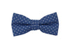 Blue White Polka Dots Bow Tie