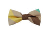 Brown Striped Bow Tie