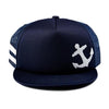 Blue Navy Anchor Trucker Hat