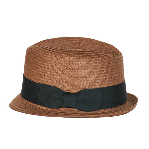 Born To Love Straw Fedora with Pink Band