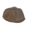 Brown and tan herringbone newsboy cap Born To Love