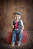 Grey and Black Boy's Tweed Page Newsboy Driver Cap