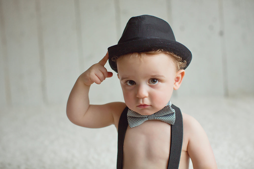 Knuckleheads Black Fedora with Black Stripe Born To Love Clothing