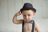 Knuckleheads Black Fedora with Black Stripe