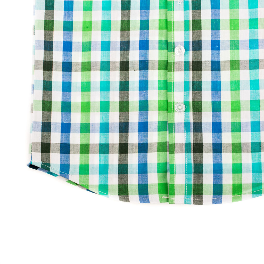 Blue and Green Easter Special Occasion Shirt