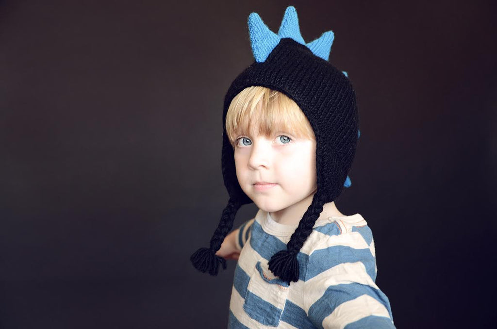 Boy's Mohawk Hat With Spikes