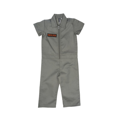 Knuckleheads Kids Coverall for Girls, Mechanic Halloween Jumpsuit Costume Baby Outfit