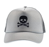 Gray Skull Trucker Hat
