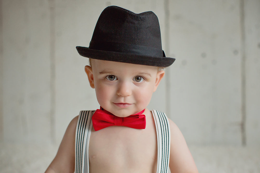 Knuckleheads Black Fedora with Black Stripe