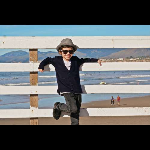 Gray Herringbone Fedora with Black Band